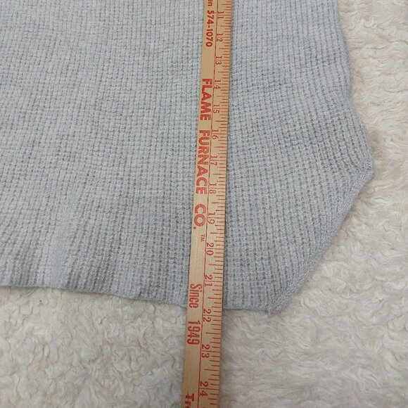 Wilfred Free Women's Light Gray 100% Merino Wool V-Neck Sweater - Picture 5 of 9